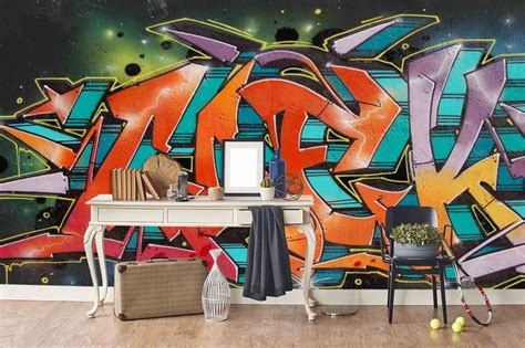 3d Abstract Colorful Graffiti Wall Mural Wallpaper 206 Graffiti