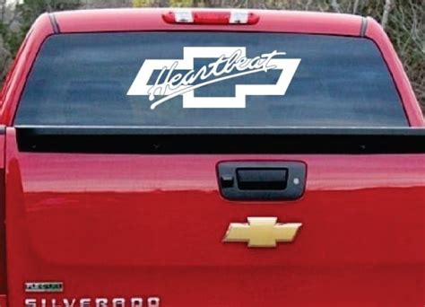 Chevy Bowtie Heartbeat Window Decal Sticker | Custom Made In the USA ...