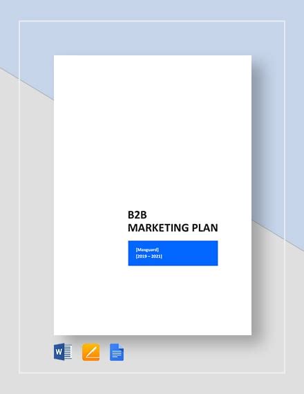 B2b Saas Marketing Plan Template