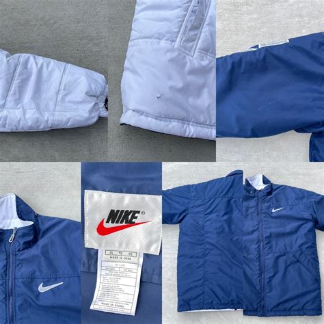 Vintage Nike Reversible Hooded Puffer Jacket Tagged... - Depop