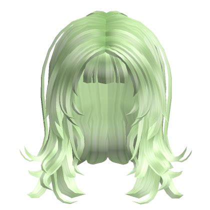 Grunge Y2K Wolfcut Messy Hair Green S Code Price RblxTrade