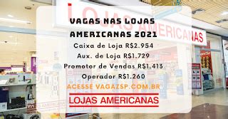 Vagas Nas Lojas Americanas