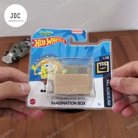 Jual Hot Wheels Custom SpongeBob Imagination Box Screen Time Short Card Kab Jepara Jepara