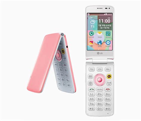 LG ice cream smart flip phone features a three-screen interface