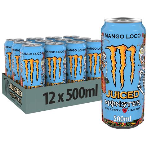 Buy Monster Energy Mango Loco with Tropical Fruit Juice - Carbonated ...