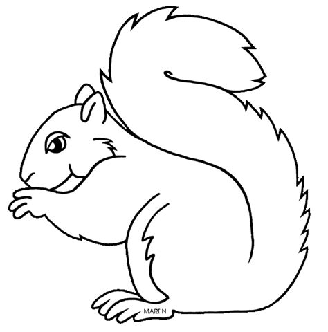 Gray Squirrel Clipart Black And White Clip Art Library