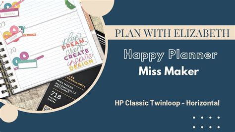 Miss Maker Plan With Me Chatty Update Horizontal Twin Loop Journal