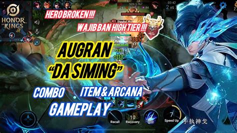 New Hero AUGRAN Da Siming Gameplay High Tier Tutorial Combo Build