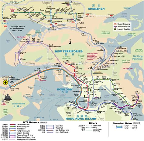 Hong Kong Tourist Map - Hong Kong • mappery