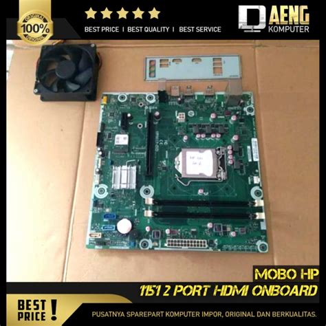 Jual Motherboard Mainboard Mobo PC Merk HP Socket 1151 2 Port HDMI