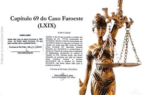 Capítulo LXIX do Caso Faroeste O ingresso da desembargadora Sandra