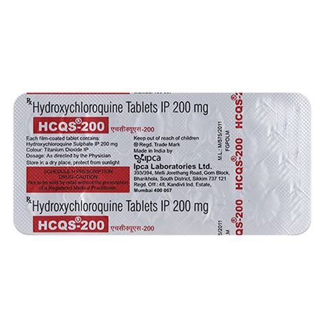 Hcqs 200 Tablet Uses Side Effects Price Apollo Pharmacy