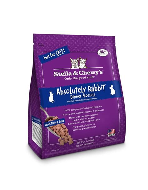 STELLA & CHEWY'S Frozen Cat Food Dinner Morsels Absolutely Rabbit 1 ...