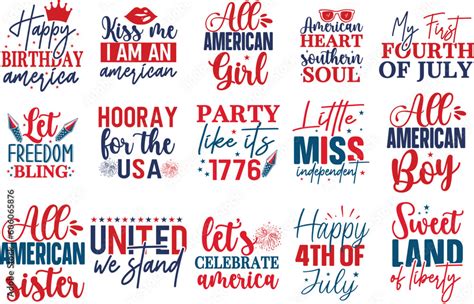 Independence Day Svg Bundle Th Of July Holiday Svg Happy Fourth Of