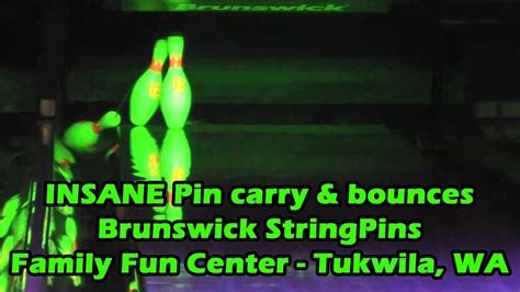 Insane Pin Bounces Brunswick String Pins Youtube