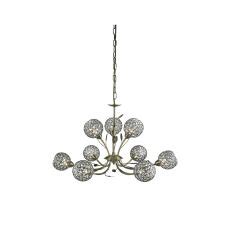 Bellis Ii Light Ceiling Semi Flush Chrome Clear Glass Deco Shade