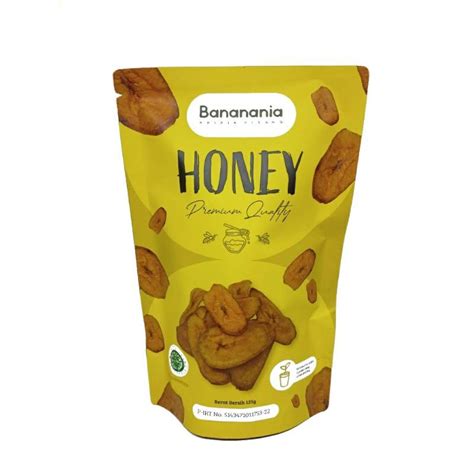 Jual Bananania 115 Gram Kripik Pisang Banana Honey Halal MUI Madu