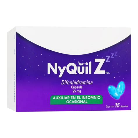 7500435145480 Upc Nyquil Z Difenhidramina 25 Mg Oral 15 Capsulas P Andg