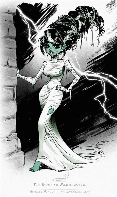 The Bride Of Frankenstein Sketch By Pardoart On Deviantart