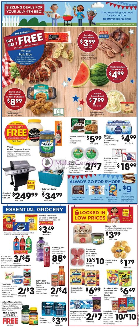 Fred Meyer Weekly Ad Valid From To Mallscenters