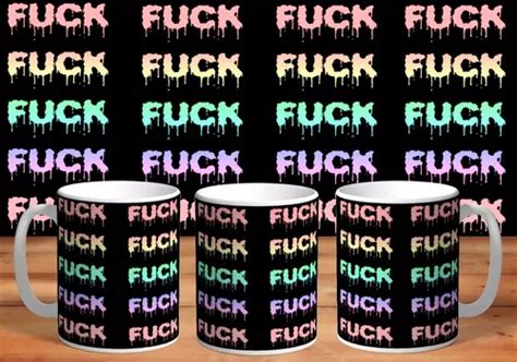 Taza Humor Fuck De Plástico