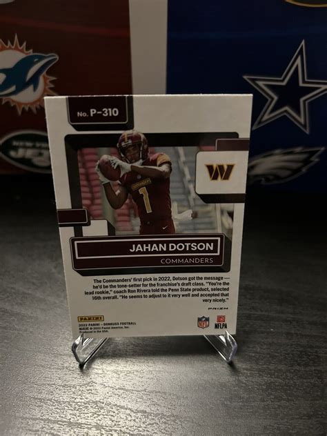 2022 Panini Donruss Rated Rookie Optic Preview Holo P 310 Jahan