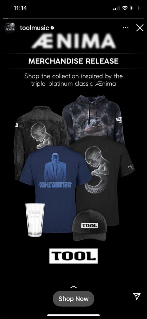 So I got an ad for new Ænima merch on instagram. My first thought was