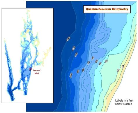 Massgis Data Quabbin Reservoir Bathymetry