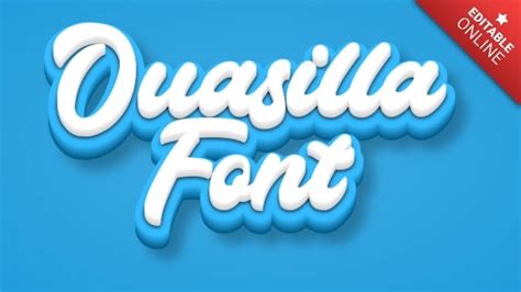 Ouasilla Font Gerador De Efeitos De Estilo De Texto