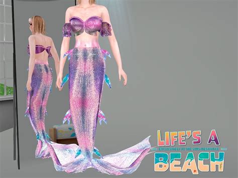 The Sims Resource Life S A Beach Mermaid Tail In 2023 Mermaid Top Mermaid Tail Mermaid