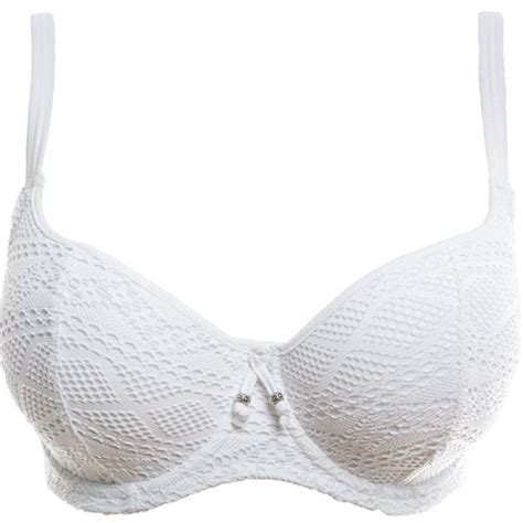 Haut De Maillot De Bain D Collet Coeur Padd Armatures Blanc Freya