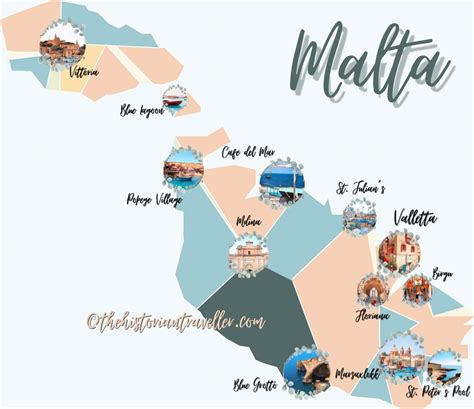 Illustrated Map Of Malta Design By The Historian Traveller Artofit