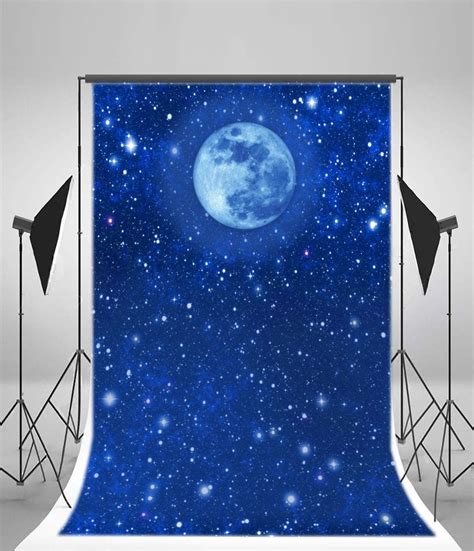 Mohome Starry Sky Backdrop X Ft Photography Backdrop Moonlight Night