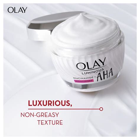 Buy Olay Luminous Niacinamide AHA Face Cream Moisturiser 50g Online