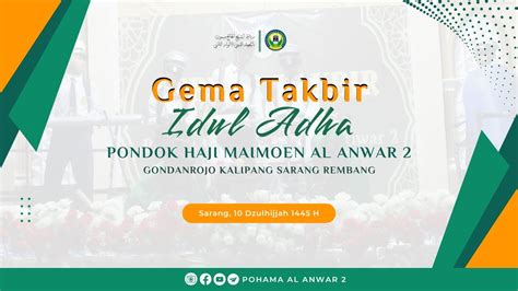 Live Full Nonstop Live Gema Takbir Idul Adha Pohama Al Anwar