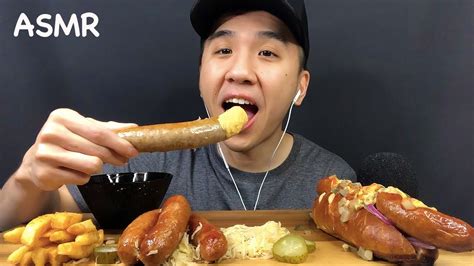 Asmr Mukbang Sausage Cheesy Party Mukbang No Talking Eating Sounds