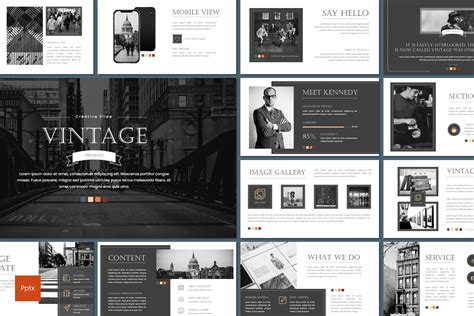 Vintage Powerpoint Template Presentation Templates Creative Market