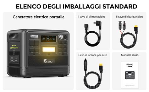 Fossibot F Centrale Elettrica Portatile E Generatore Solare