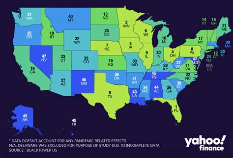 Map Here Are The Best And Worst U S States For Retirement In 2020