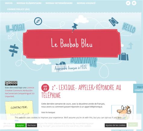 Le moteur du FLE 2º LEXIQUE APPELER RÉPONDRE AU TÉLÉPHONE