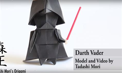 Tutoriales Animate A Hacer Este Darth Vader De Origami Nexofin