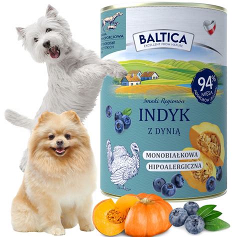 Baltica Karma Mokra Dla Psa Indyk Z Dyni Bezzbo Owa Premium G