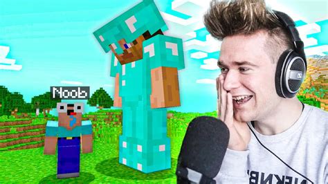 Noob Vs Pro Troll Na Widzu Minecraft Extreme Youtube