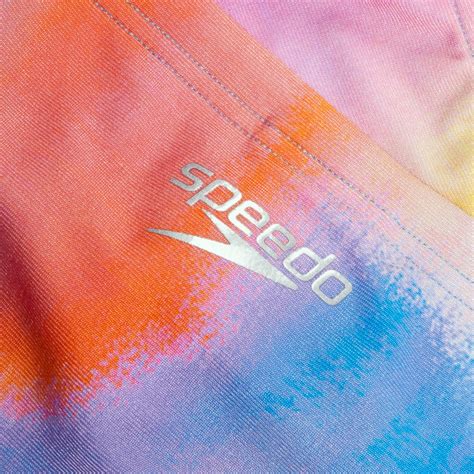 Women S Club Training Allover Digital Hipster Brief Bikini Bottom Pink Yellow Speedo UK