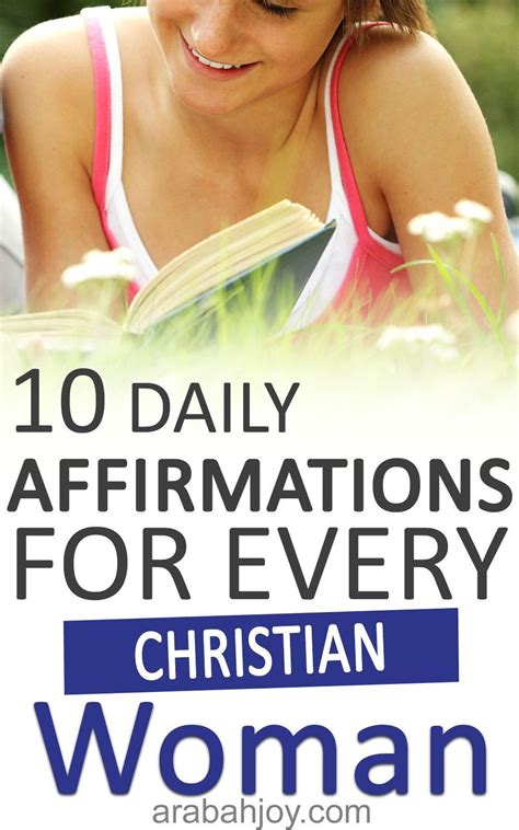 10 Daily Affirmations For Every Christian Woman Artofit