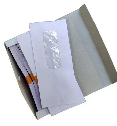 Gsm White Paper Plain Envelope X Inch Hxw At Rs Piece In Delhi