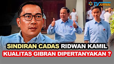 Cadaass Jawaban Telak Ridwan Kamil Soal Calon Pemimpin Muda