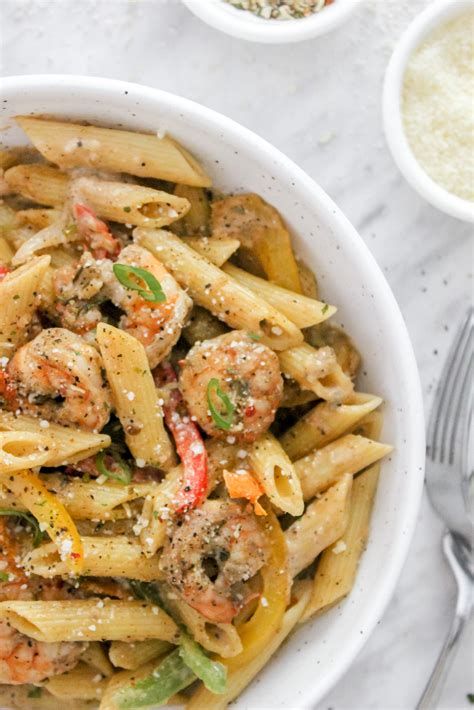 One Pot Creamy Cajun Shrimp Pasta With Sausage The Seasoned Skillet