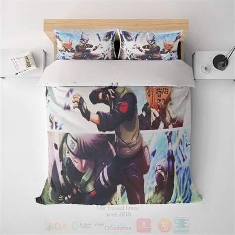 Kakashi Hatake Fan Art Embossed Naruto Bedding Set Hot Sale