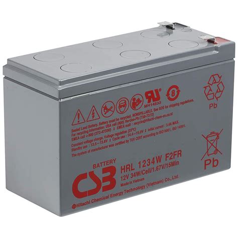 HRL1234WF2FR BATT AGM 12V 9AH CSB F2 FR Batteries Expert